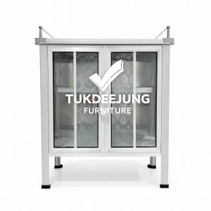 ตู้กับข้าว2.5ฟุต (2บาน-WH)