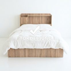 เตียงพร้อมที่นอนยางพีอี 3.5ฟุต