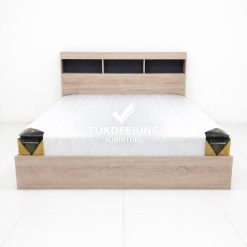 เตียงพร้อมที่นอนยางพีอี 5ฟุต (SHINY-SO)