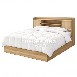 เตียงพร้อมที่นอนยางพีอี 6ฟุต